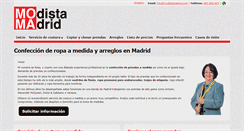 Desktop Screenshot of modistamadrid.com