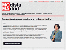 Tablet Screenshot of modistamadrid.com